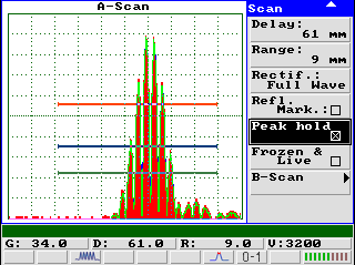 Измерение эквивалентных размеров дефектов (АРД-диаграммы) ультразвуковым дефектоскопом общего назначения УД3-71