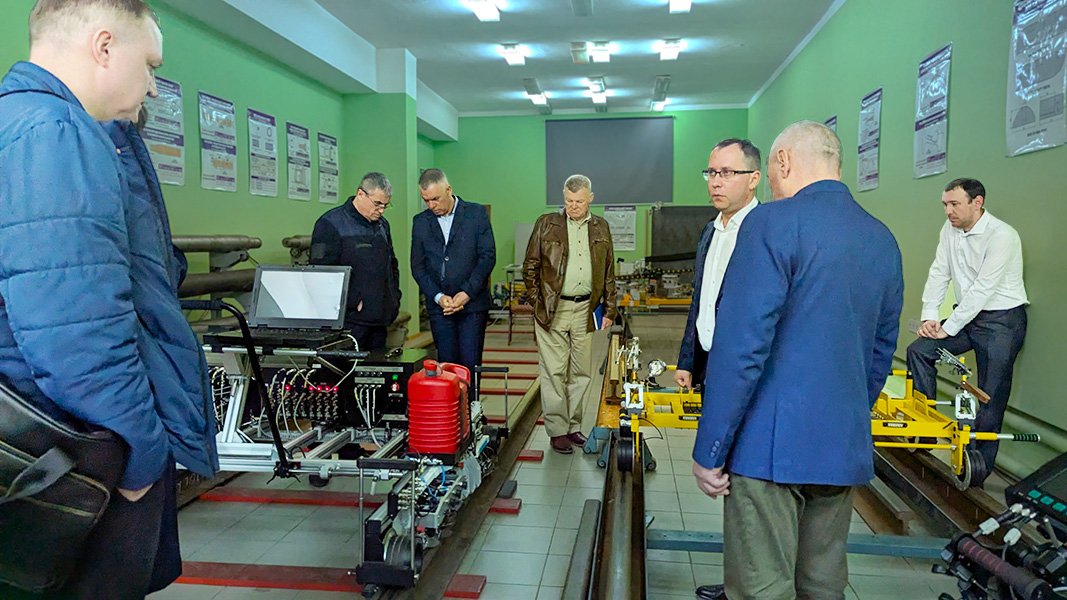 Participants of the Сonference Non-Destructive Testing in the Railway Industry - 2025 at the OKOndt GROUP exhibition hall, Kyiv